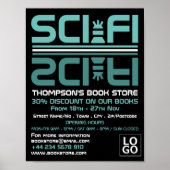 Sci-Fi-Logo, Buchspeicherwerbung Poster (Vorne)