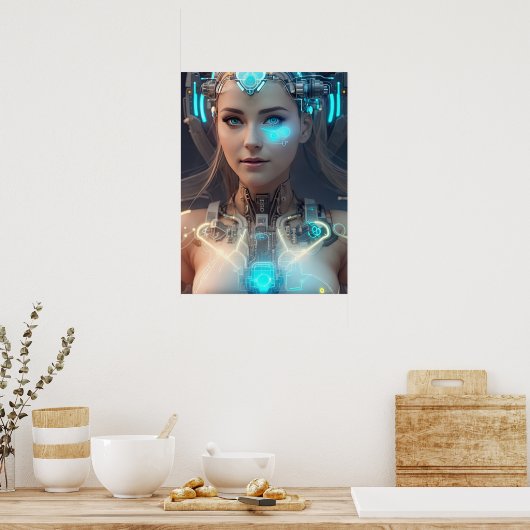 SCI-FI Lovely Cyborg Poster (Küche)