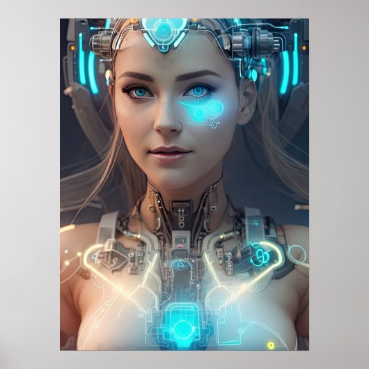SCI-FI Lovely Cyborg Poster (Vorne)
