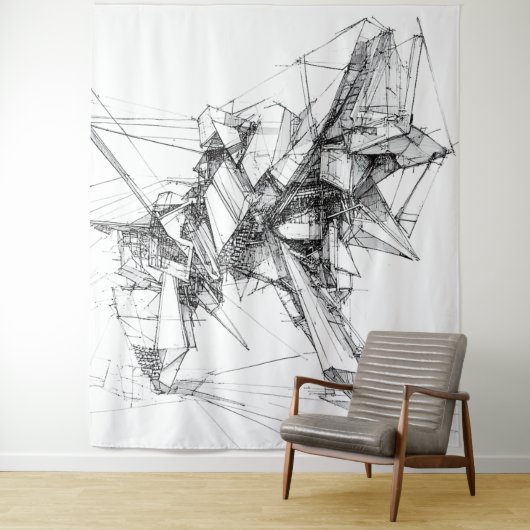 Sci-Fi Mecha Wall Art Tapestry Wandteppich (Beispiel)