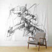 Sci-Fi Mecha Wall Art Wandteppich (Beispiel (Horizontal))