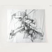 Sci-Fi Mecha Wall Art Wandteppich (Vorderseite (Horizontal))