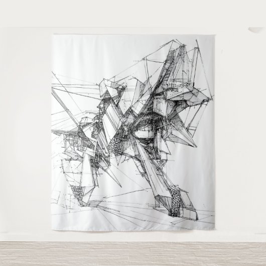 Sci-Fi Mecha Wall Art Wandteppich (Vorderseite)