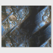 Sci-Fi Metal Art 2-1 Wrapping Paper Geschenkpapier (Flach)