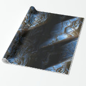 Sci-Fi Metal Art 2-1 Wrapping Paper Geschenkpapier (Ungerollt)