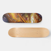 Sci-Fi Metal Art 2-4a Skateboard (Horizontal)