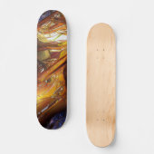 Sci-Fi Metal Art 2-4a Skateboard (Vorderseite)
