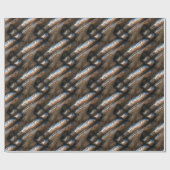 Sci-Fi Metal Art 2-5 Wrapping Paper Geschenkpapier (Flach)