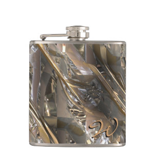 Sci-Fi Metal Art 2-7 Wrapped Flask Flachmann