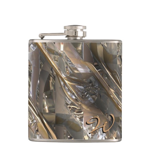 Sci-Fi Metal Art 2-7 Wrapped Flask Flachmann (Vorderseite)