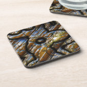 Sci-Fi Metal Art 2-9 Cork Untersetzer (Linke Seite)