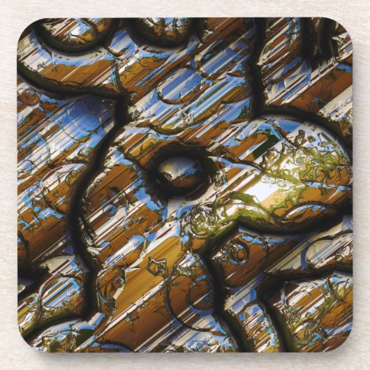 Sci-Fi Metal Art 2-9 Cork Untersetzer (Vorderseite)
