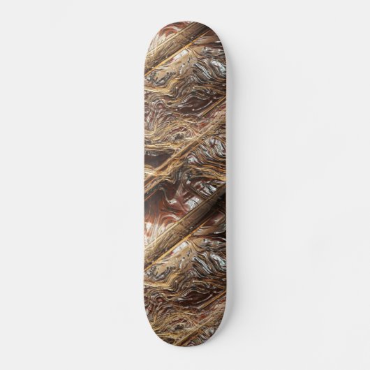 Sci-Fi Metall Kunst 2-2 Skateboard (Vorderseite)