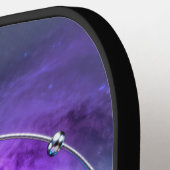 Sci-Fi Metallic Pickleball Core – Galaxy Orbit Pad Pickleball Schläger (Linke Seite)