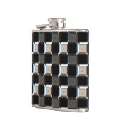 Sci-Fi Metallmuster 1 Wrapped Flask Flachmann (Links)