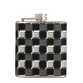 Sci-Fi Metallmuster 1 Wrapped Flask Flachmann (Vorderseite)