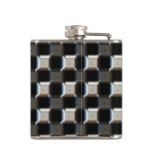 Sci-Fi Metallmuster 1 Wrapped Flask Flachmann (Rückseite)