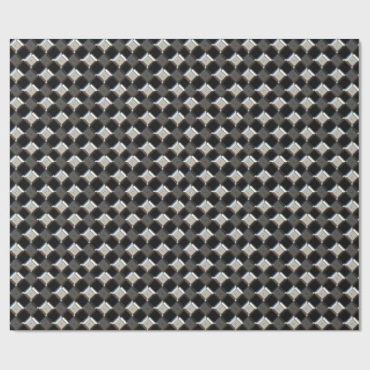 Sci-Fi-Metallmuster 1 Wrapping Paper Geschenkpapier (Flach)