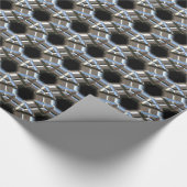 Sci-Fi Metallmuster 2 Wrapping Paper Geschenkpapier (Ecke)