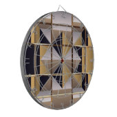 Sci-Fi Metallmuster 6 Dart-Karten Dartscheibe (Vorderseite Links)