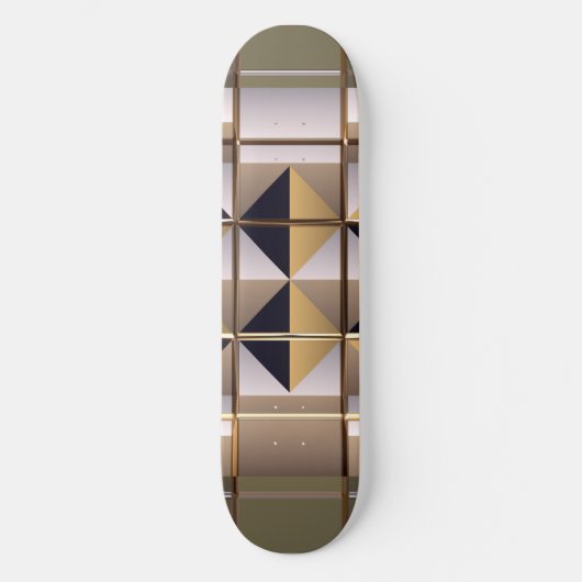 Sci-Fi-Metallmuster 6 Skateboards (Vorderseite)
