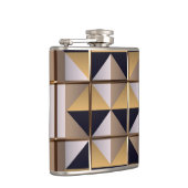 Sci-Fi Metallmuster 6A Wrapped Flask Flachmann (Rechts)
