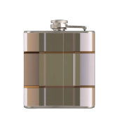 Sci-Fi Metallmuster 6A Wrapped Flask Flachmann (Rückseite)