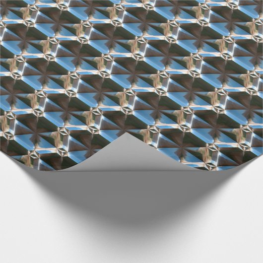 Sci-Fi-Metallmuster 7 Papieroptionen Geschenkpapier (Ecke)