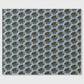 Sci-Fi-Metallmuster 7 Papieroptionen Geschenkpapier (Flach)