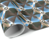 Sci-Fi-Metallmuster 7 Papieroptionen Geschenkpapier (Rolleneckpunkt)