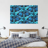 Sci-Fi MM 4 Wrapped Canvas Leinwanddruck (Insitu (Schlafzimmer))