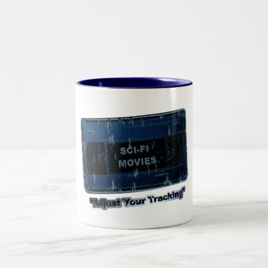 Sci - Fi Movies Blue Zweifarbige Tasse (Mittel)