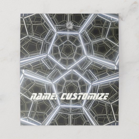 Sci-Fi multidimensional Platzkarte (Außenseite Aufgefaltet)