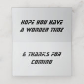 Sci-Fi multidimensional Platzkarte (Innenseite Aufgefaltet)