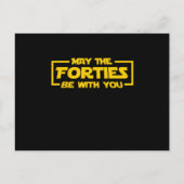 Sci Fi Nerd Galaxy Geek 40 Jahre alt 1980er Baby M Postkarte (Vorderseite)