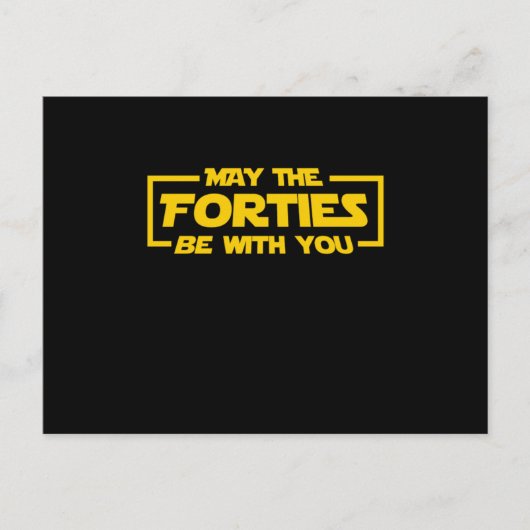 Sci Fi Nerd Galaxy Geek 40 Jahre alt 1980er Baby M Postkarte (Vorderseite)