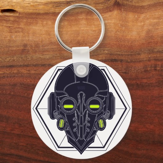 Sci Fi Plague Mask Schlüsselanhänger (Vorderseite)