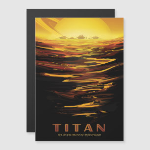 Sci-Fi-Reise-Werbung, Mond-Titan Magneteinladung