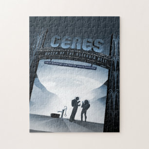 Sci-Fi-Reise-Werbung, Zwergplanet Ceres Puzzle