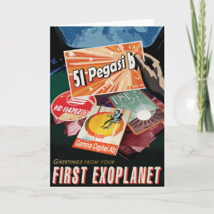 Sci-Fi-Reisewerbung, Planet 51 Pegasi b Karte