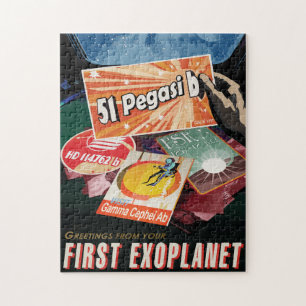 Sci-Fi-Reisewerbung, Planet 51 Pegasi b Puzzle
