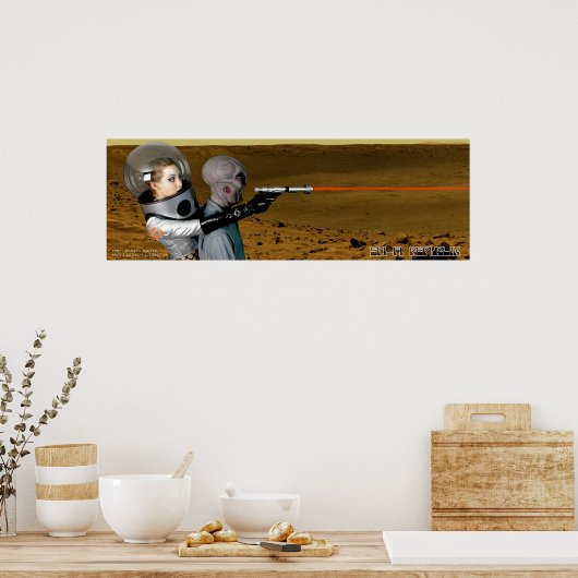 Sci-Fi Republik Laser Blast Poster (Küche)