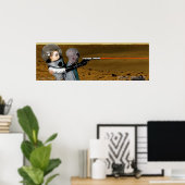 Sci-Fi Republik Laser Blast Poster (Heimbüro)