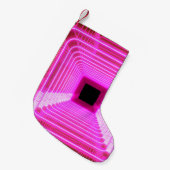 Sci-Fi Retro 3D: Pop Art Illustration Kleiner Weihnachtsstrumpf (Vorderansicht (hängend))