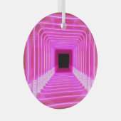 Sci-Fi Retro 3D: Pop Art Illustration Ornament Aus Glas (Vorderseite Rechts)