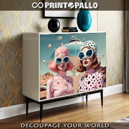 Sci-fi Retrofuturistische Mode Frauen Paar (2) Seidenpapier