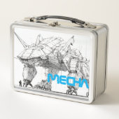 Sci-Fi Robot Monster Metal Lunchbox (Vorderseite)