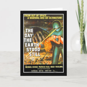 Sci Fi Roboter Halloween Earth Invasion Science Fi Karte