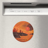 Sci-Fi "Seas of Fire" doppelte Sonnen, Lavasee Wel Magnet (In Situ (Geschirrspüler))