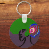 Sci-fi Seashell Creature Keychain Schlüsselanhänger (Rückseite)